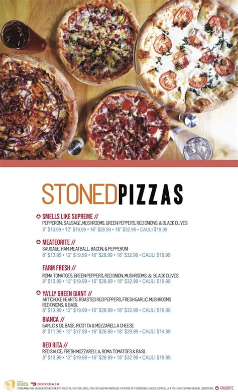 stoned pizza brooklyn|EIGHTHS